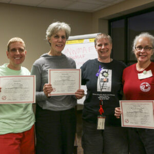 instructors holding certificates